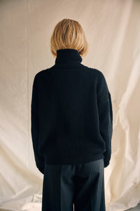 Knitted turtleneck jumper
