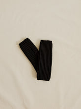 Load image into Gallery viewer, Merino wool wrist warmers black