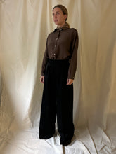 Load image into Gallery viewer, Signature silk shirt creme/brown/black