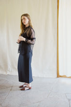 Load image into Gallery viewer, Organza silk shirt black