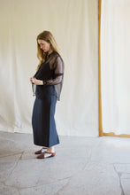 Load image into Gallery viewer, Organza silk shirt black