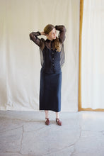 Load image into Gallery viewer, Organza silk shirt black