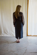 Load image into Gallery viewer, Organza silk shirt black