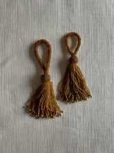 Load image into Gallery viewer, Tassels, gold beads
