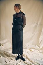 Load image into Gallery viewer, Organza silk shirt black
