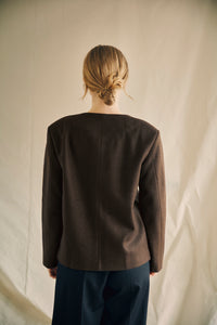Wool jacket brown