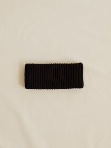 Merino wool headband black
