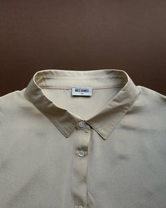 Signature silk shirt - cream