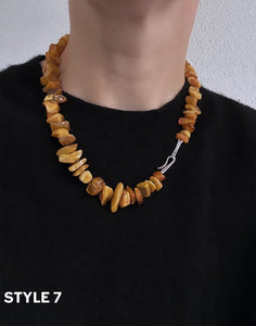 Amber necklace - style 7