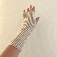 Load image into Gallery viewer, Wool wrist warmers - beige
