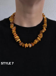 Amber necklace - style 7